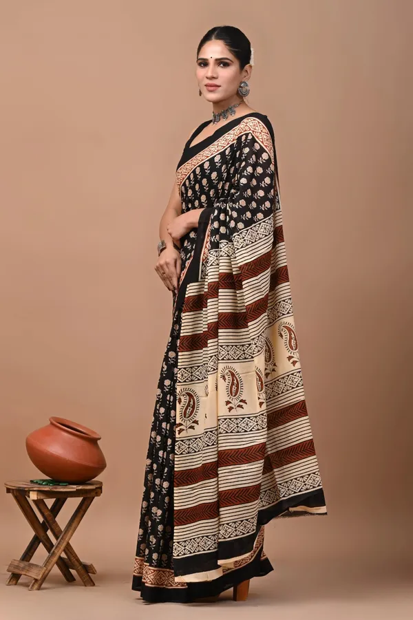 Black_Soft_Mulmul_Cotton_Saree