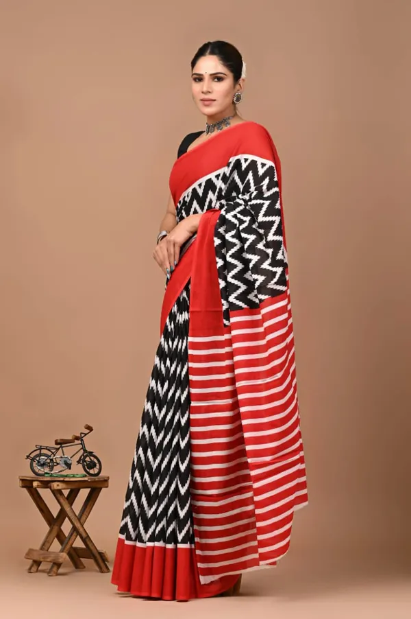 Multicolour_Soft_Mulmul_Cotton_Saree