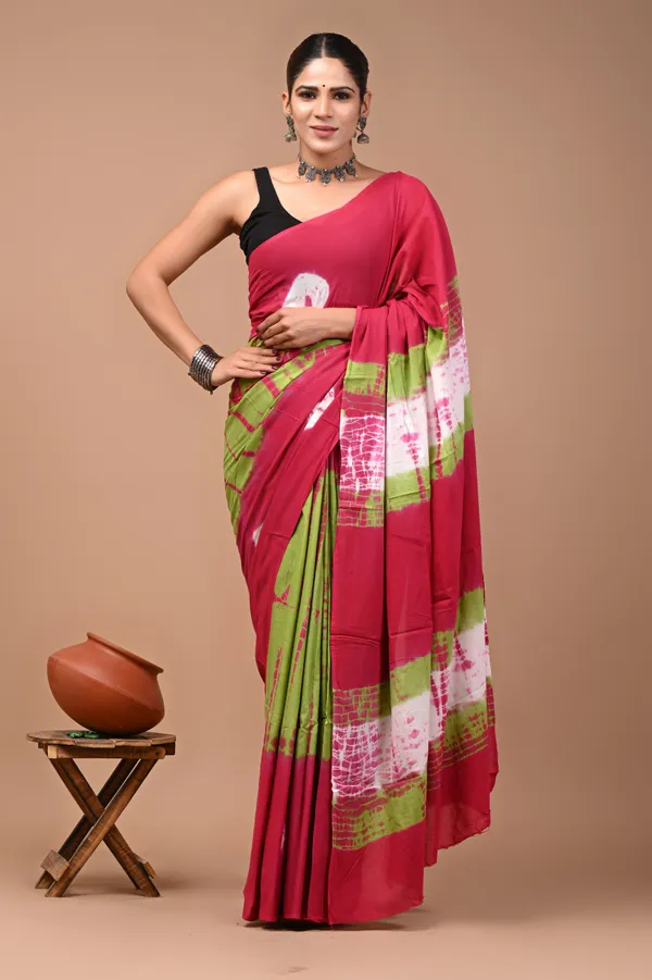 Multicolour_Soft_Mulmul_Cotton_Saree