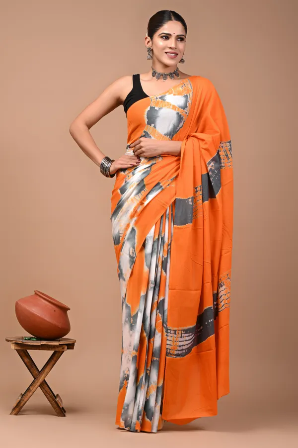 Orange_Soft_Mulmul_Cotton_Saree