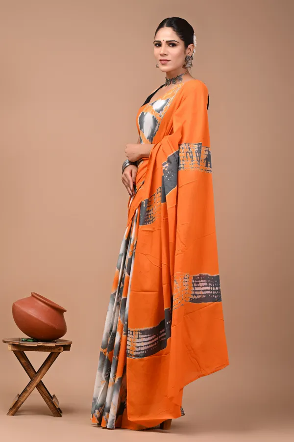 Orange_Soft_Mulmul_Cotton_Saree