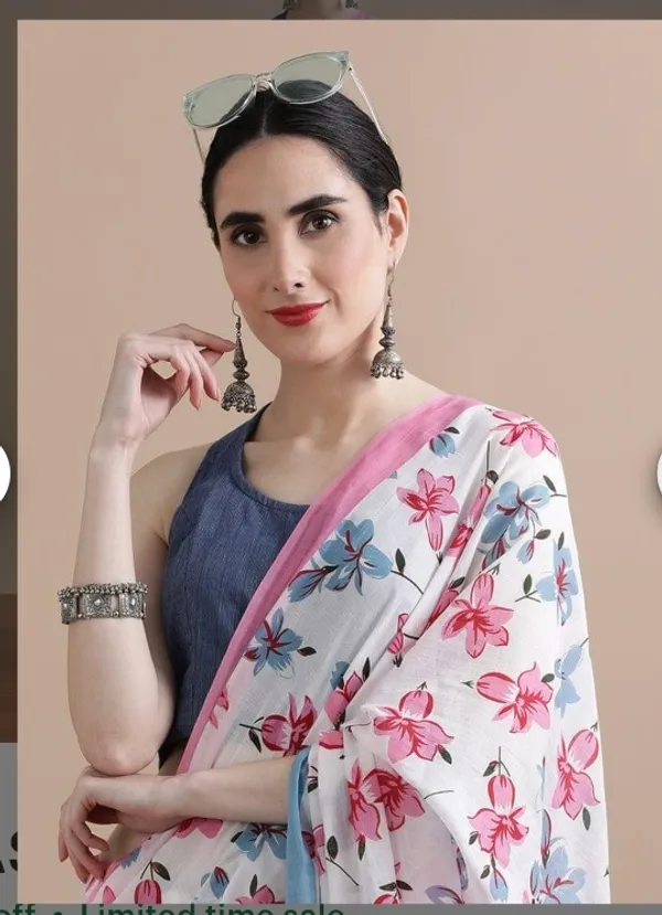 White_Soft_Mulmul_Cotton_Saree
