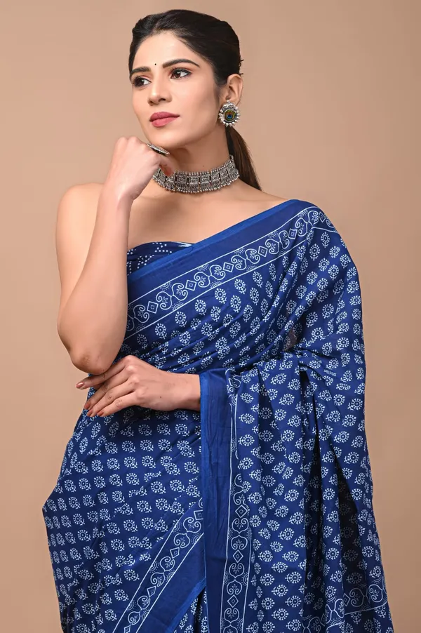Royal_Blue_Soft_Mulmul_Cotton_Saree