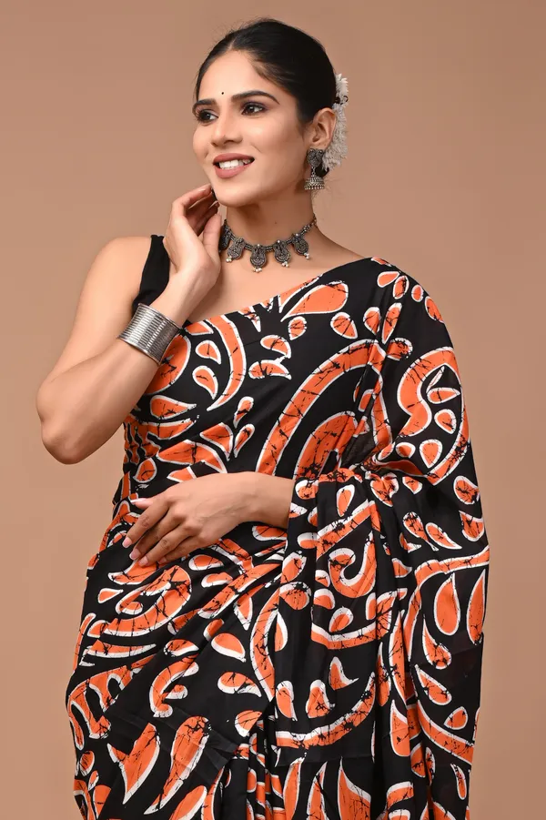 Black_Soft_Mulmul_Cotton_Saree