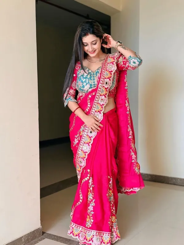 Rich_Maroon_-_Pure_Rangoli_Silk_Embroidered_Saree_with_Mirror_Work_&_Full_Stitched_Blouse_-_Party_Wear