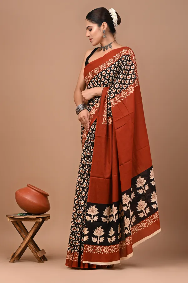 Black_Soft_Mulmul_Cotton_Saree