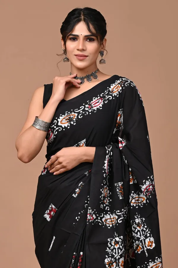 Black_Soft_Mulmul_Cotton_Saree