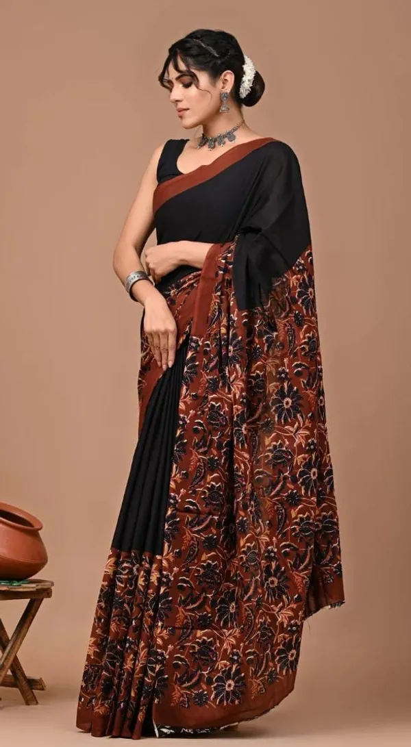 Black_Soft_Mulmul_Cotton_Saree