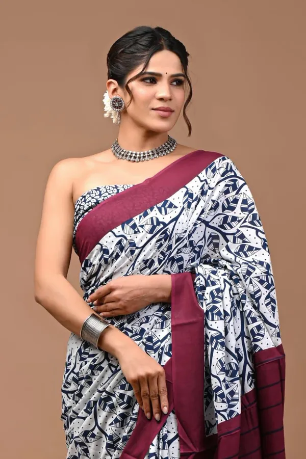 White_Soft_Mulmul_Cotton_Saree