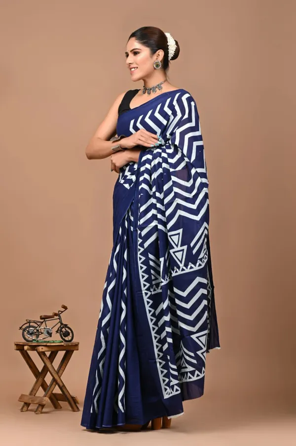 Navy_Blue_Soft_Mulmul_Cotton_Saree