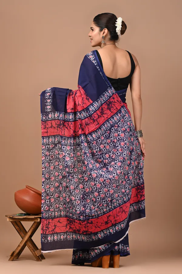 Multicolour_Soft_Mulmul_Cotton_Saree