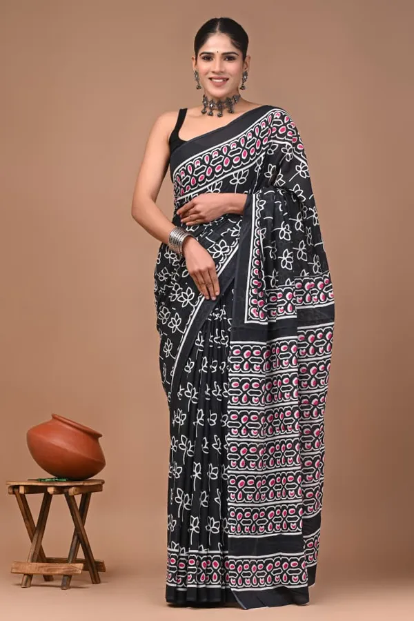 Black_Soft_Mulmul_Cotton_Saree
