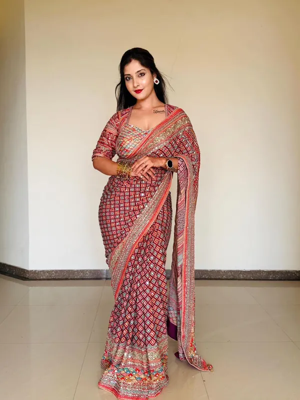 Deep_Crimson_Red_|_Trending_Stylish_Designer_Saree_with_Gold_Zari_and_Real_Mirror_Diamond_Work