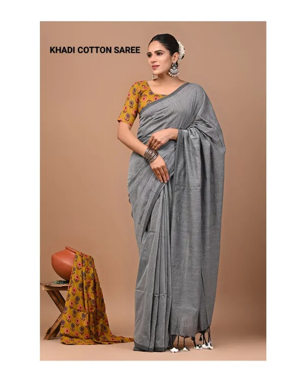 Elegance_Pure_Khadi_Cotton_Saree