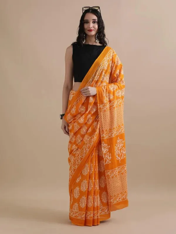 Burnt_Orange_Soft_Mulmul_Cotton_Saree