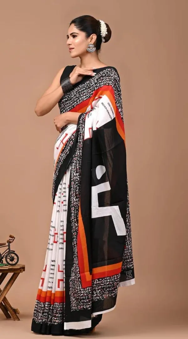 White_Soft_Mulmul_Cotton_Saree