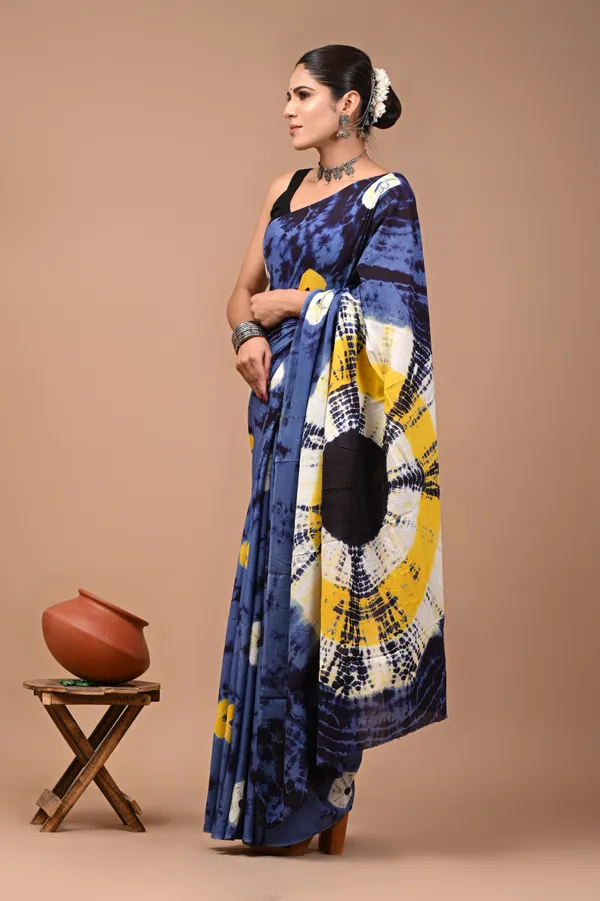 Blue_Soft_Mulmul_Cotton_Saree