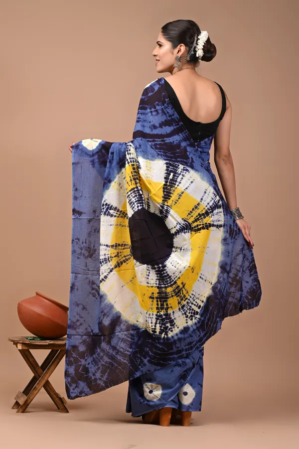 Blue_Soft_Mulmul_Cotton_Saree