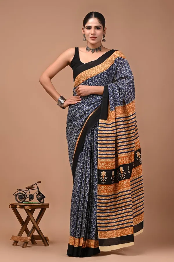 Multicolour_Soft_Mulmul_Cotton_Saree