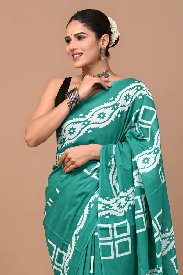 Green_Soft_Mulmul_Cotton_Saree