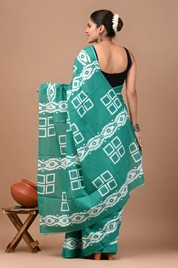 Green_Soft_Mulmul_Cotton_Saree