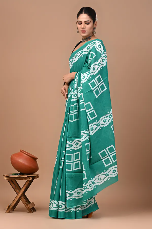 Green_Soft_Mulmul_Cotton_Saree