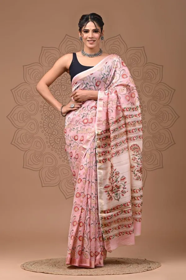 Baby_Pink_Premium_Maheshwari_Silk_Saree