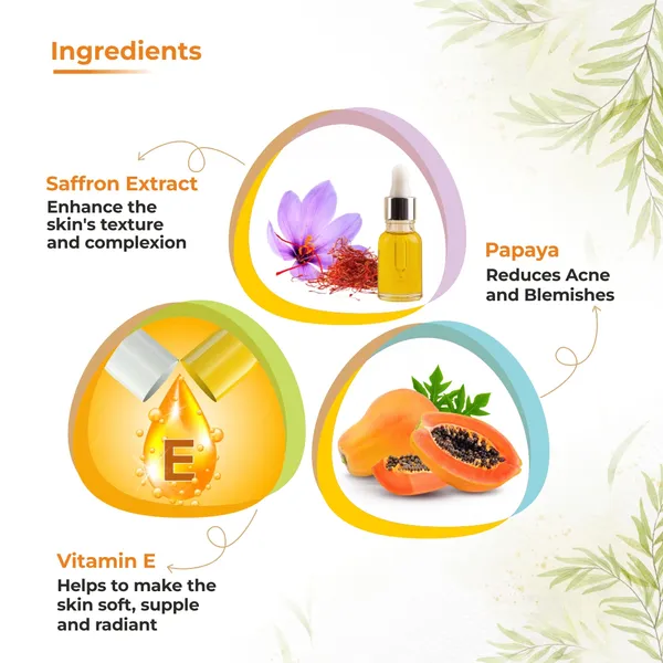 Saffron_&_Papaya_Skin_Lightening_Cream_With_Alpha_Arbutin_Oil_Free_Formulation_With_Spf_20_With_48_Hour_Glow