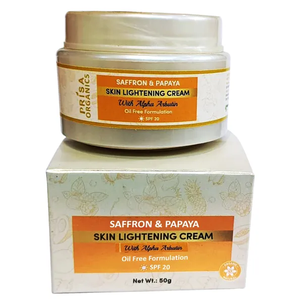 Saffron_&_Papaya_Skin_Lightening_Cream_With_Alpha_Arbutin_Oil_Free_Formulation_With_Spf_20_With_48_Hour_Glow