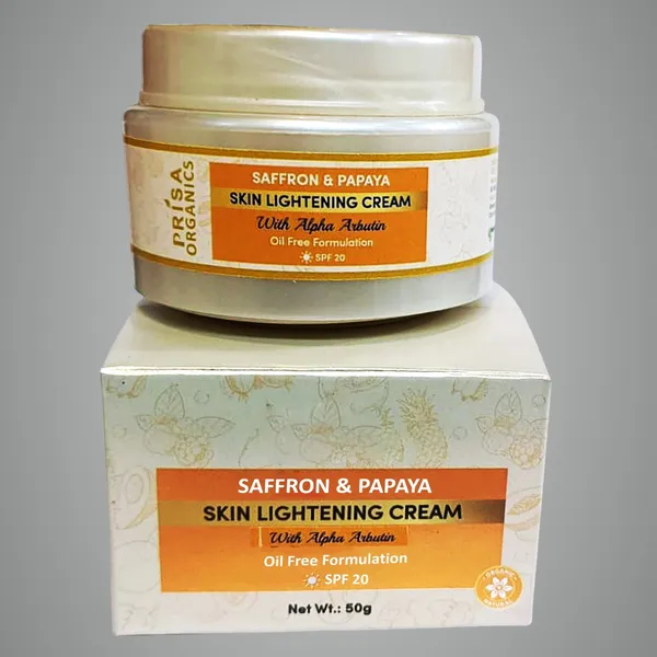 Saffron_&_Papaya_Skin_Lightening_Cream_With_Alpha_Arbutin_Oil_Free_Formulation_With_Spf_20_With_48_Hour_Glow