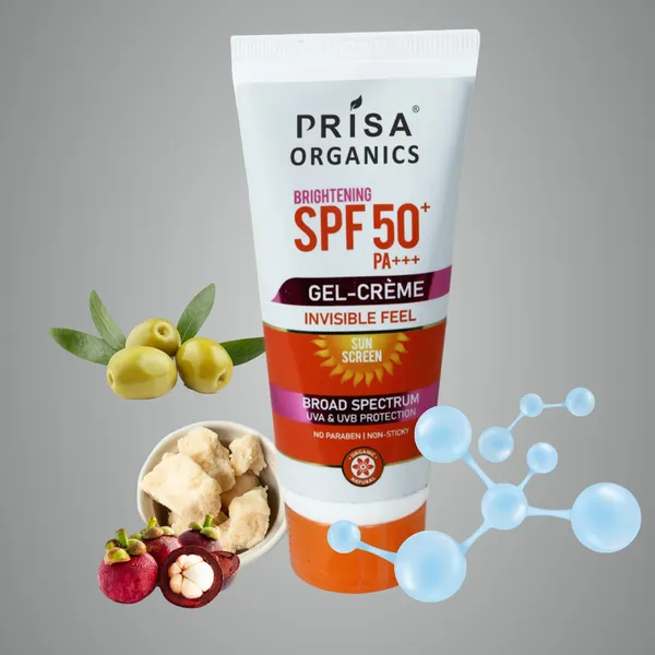 Brightening_Spf_50_Pa+++_Gel_Cream_Invisible_Feel_Sun_Screen_Broad_Spectrum_Uva_&_Uvb_Protection_No_Paraben_,_Non-Sticky,_100G_With_48_Hour_Glow