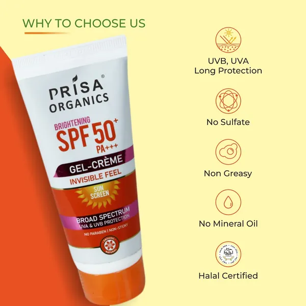 Brightening_Spf_50_Pa+++_Gel_Cream_Invisible_Feel_Sun_Screen_Broad_Spectrum_Uva_&_Uvb_Protection_No_Paraben_,_Non-Sticky,_100G_With_48_Hour_Glow