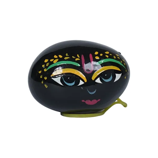 Black__Shaligram_Stone_&_Brass_Thali_For_Worship