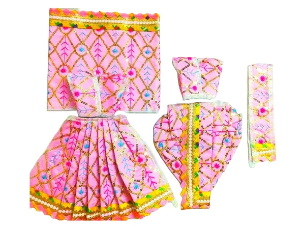 Pink_Handcrafted_Designer_Radha_Krishan,_Yugal_Kishor_Vastra