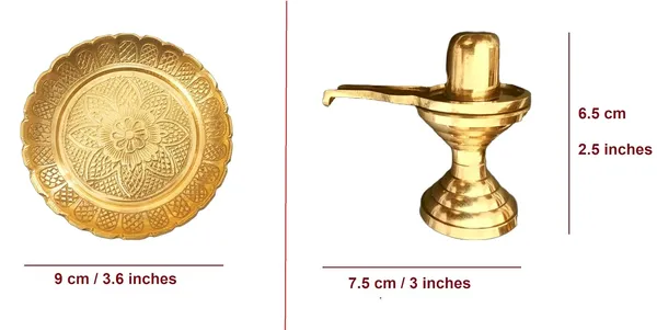Golden_Sacred_Brass_Lord_Shivlingam_With_Intricate_Embossed_With_Flower_Design_Plate
