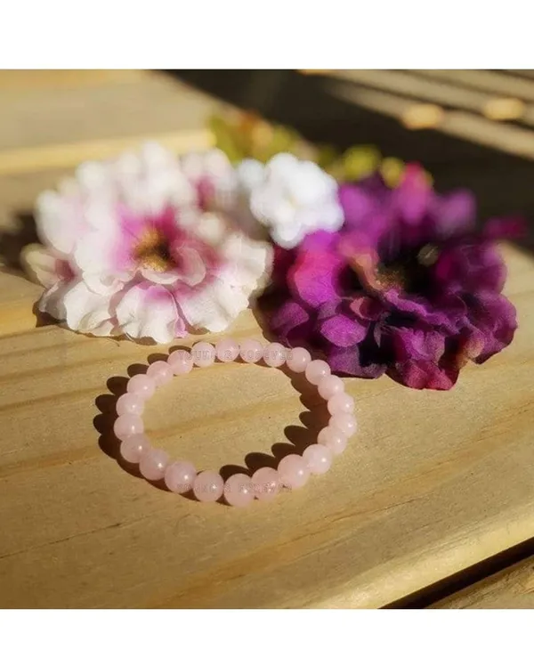 Pink_Certified_Unisex_Natural_Rose_Quartz_Crystal_Healing_Stone_Bracelet_For_Reiki_Healing