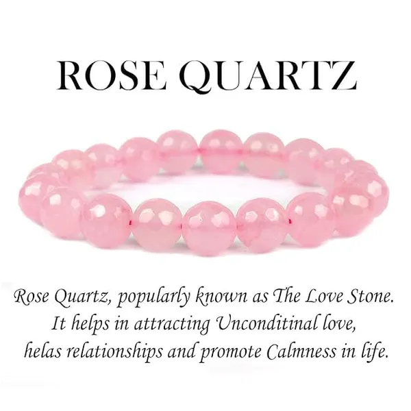 Pink_Certified_Unisex_Natural_Rose_Quartz_Crystal_Healing_Stone_Bracelet_For_Reiki_Healing