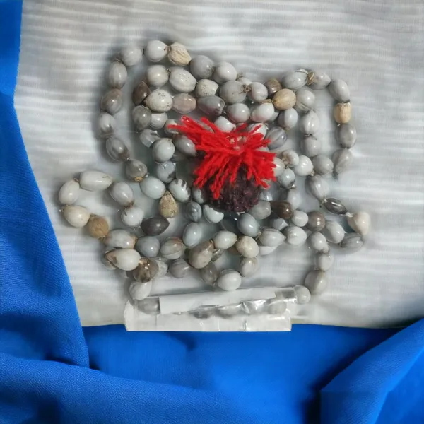 White_Natural_Oval_Shape_Rosary_Jaap_Mala_With_Certificate_(108_Beads)