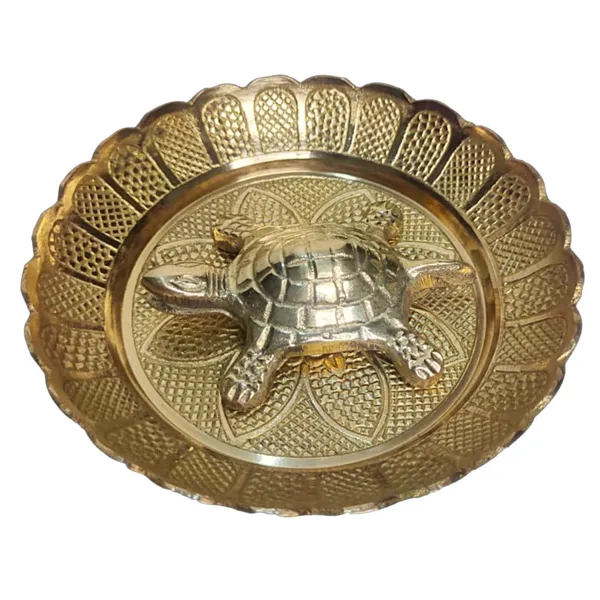 Brown_Fengshui_Tortoise_For_Good_Luck_With_Brass_Thali
