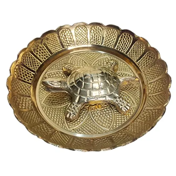 Brown_Fengshui_Tortoise_For_Good_Luck_With_Brass_Thali