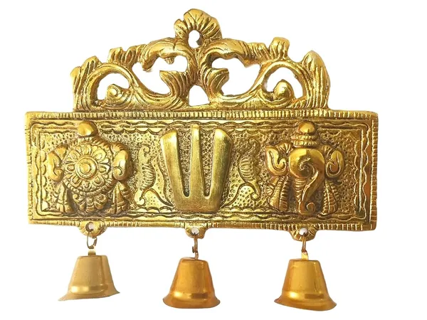 Golden_Metal_Shankh_Chakra_Namah_Of_Lord_Vishnu_Tirupati_Balaji