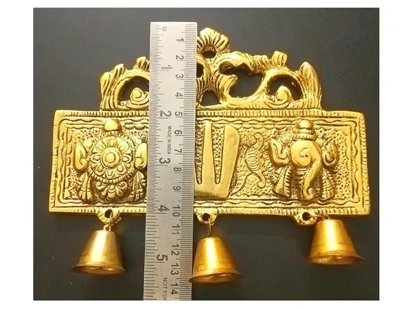 Golden_Metal_Shankh_Chakra_Namah_Of_Lord_Vishnu_Tirupati_Balaji