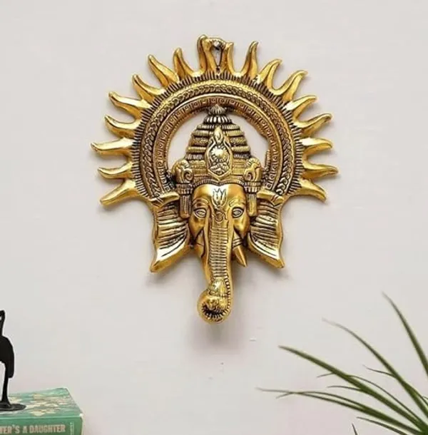 Golden_Metal_Surya_Ganesha_Metal_Wall_Hanging_For_Home_Deco