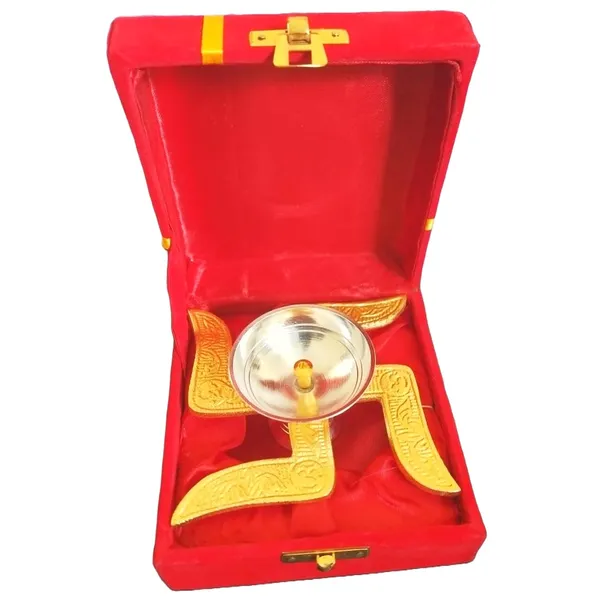 Golden_Traditional_Swastik_Diya_With_Velvet_Gift_Box_For_Puja