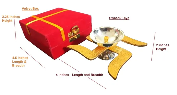 Golden_Traditional_Swastik_Diya_With_Velvet_Gift_Box_For_Puja