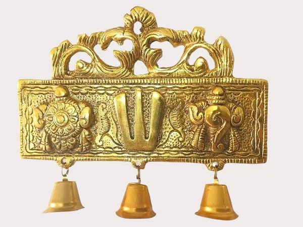 Golden_Metal_Shankh_Chakra_Namah_Of_Lord_Vishnu_Tirupati_Balaji