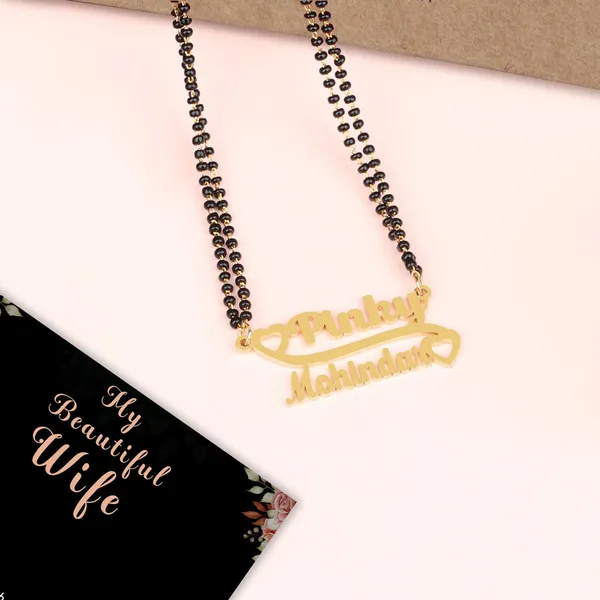 Golden_Double_Name_Necklace_With_Mangalsutra_For_Women