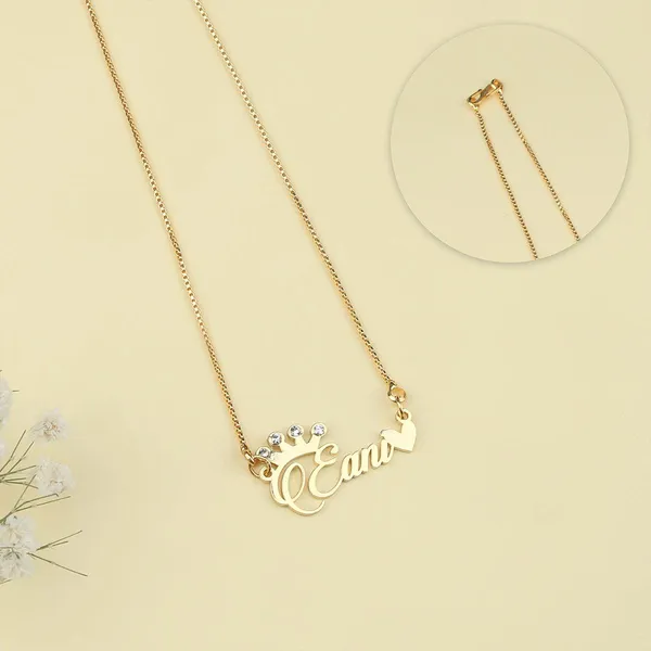 Golden_Name_With_Crystal_Studded_Crown_Necklace_For_Women