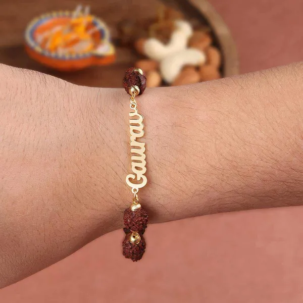 Golden_Personalized_Rudraksh_Chain_Bracelet_With_Classic_Style_Name_For_Men