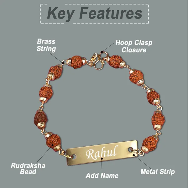 Golden_Personalized_Rudraksh_Bracelet_For_Men